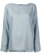 Album Di Famiglia - Long Sleeve T-shirt - Women - Cotton - M, Grey, Cotton