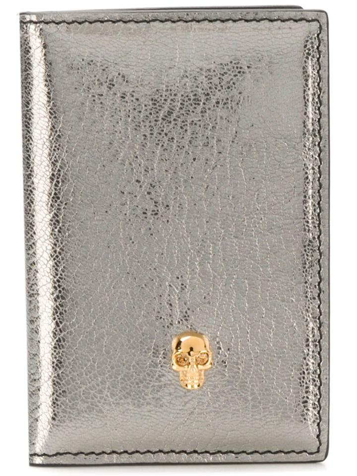 Alexander Mcqueen Skull Card Holder - Silver