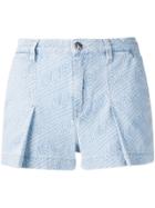 Karl Lagerfeld Karlifornia Logo Denim Shorts - Blue