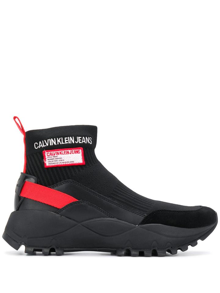 Calvin Klein Jeans Oversized Sock Trainers - Black