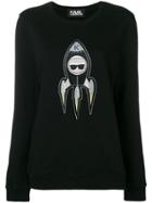 Karl Lagerfeld Space Karl Rocket Sweatshirt - Black