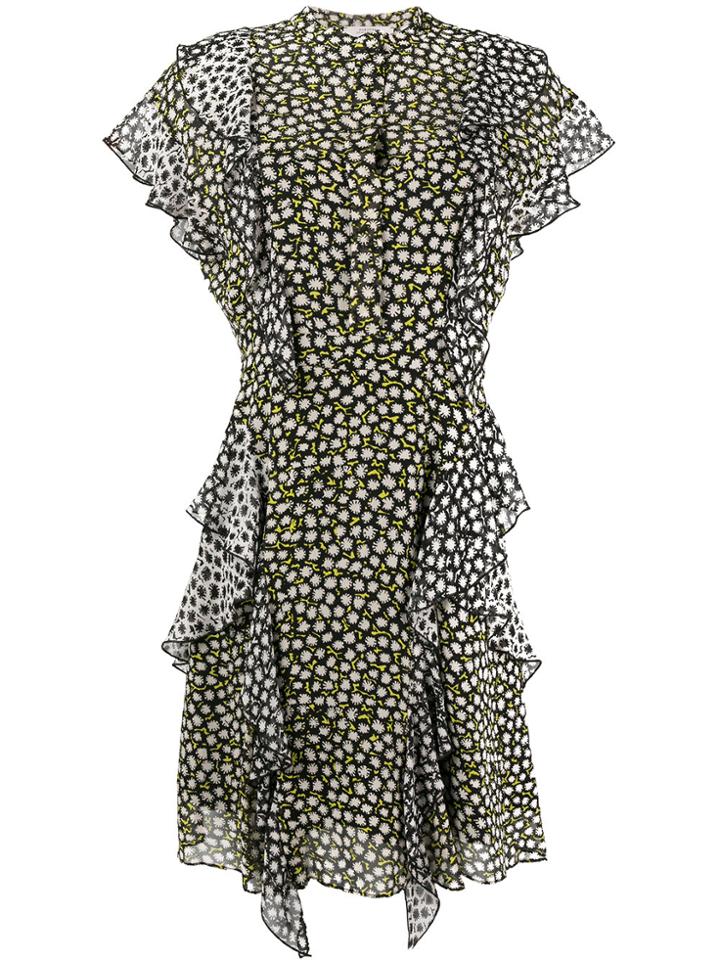 Dorothee Schumacher Printed Ruffle Dress - Black