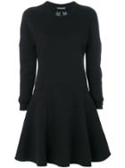 Alexander Mcqueen Dragon Patch Flared Dress - Black