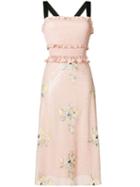 Three Floor Smock And Spin Dress - Pink