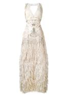 Alberta Ferretti - Once-upon-a-time Dress - Women - Silk/polyamide/polyester/other Fibers - 42, Nude/neutrals, Silk/polyamide/polyester/other Fibers