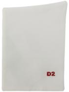 Dsquared2 D2 Embroidered Pocket Square - White