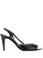 Chanel Pre-owned 2000's Contrasting Cap Toe Pumps - Black