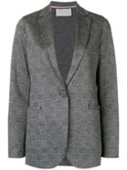 Harris Wharf London Checked Single-breasted Blazer - Blue