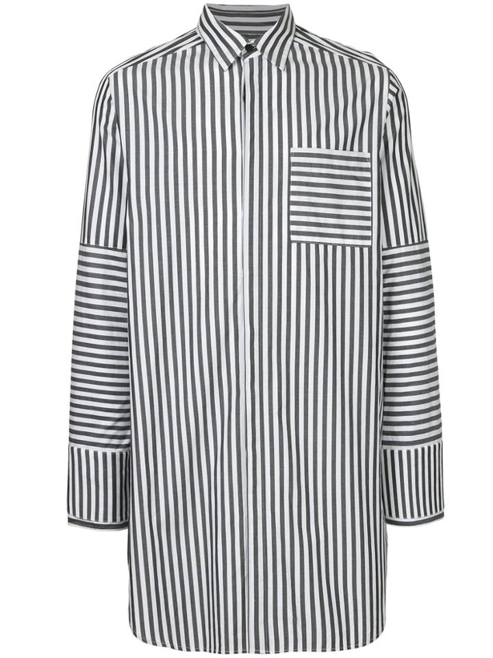 Strateas Carlucci Striped Shirt - Grey