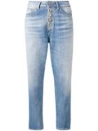 Dondup Button Detailed Jeans - Blue