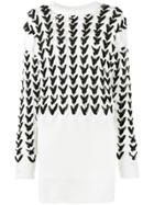 Y / Project Long Sleeve Cable Knit Dress - White