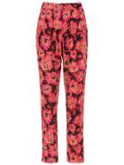 Andrea Marques Printed Straight Trousers - Black