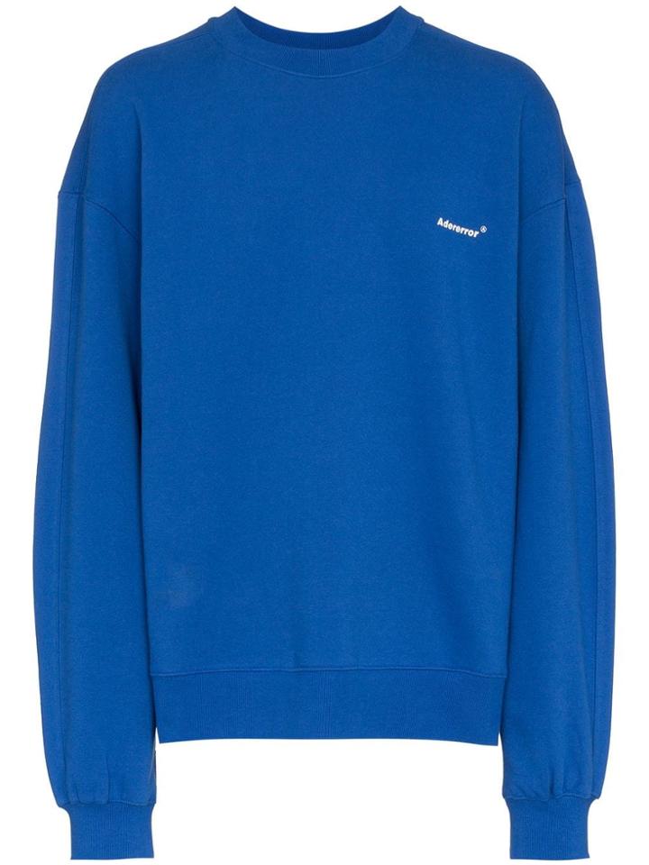 Ader Error Ader Logo Crw Swt Blu - Blue
