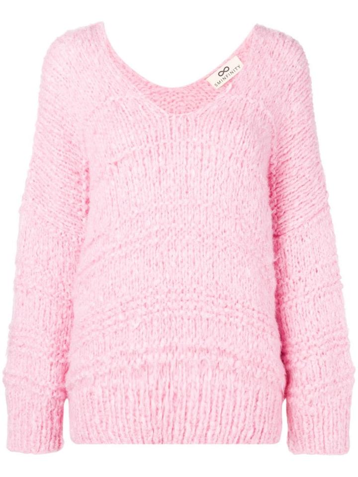 Sminfinity Chunky Knit Jumper - Pink