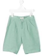 Cashmirino - Turn-up Bermuda Shorts - Kids - Linen/flax - 3 Yrs, Green