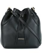 Emporio Armani Drawstring Shoulder Bag, Women's, Black