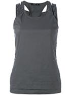Rundholz Double Layer Tank Top, Women's, Size: Small, Grey, Cotton/linen/flax/polyamide/spandex/elastane