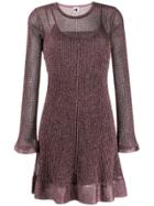 M Missoni Short Knitted Dress - Pink