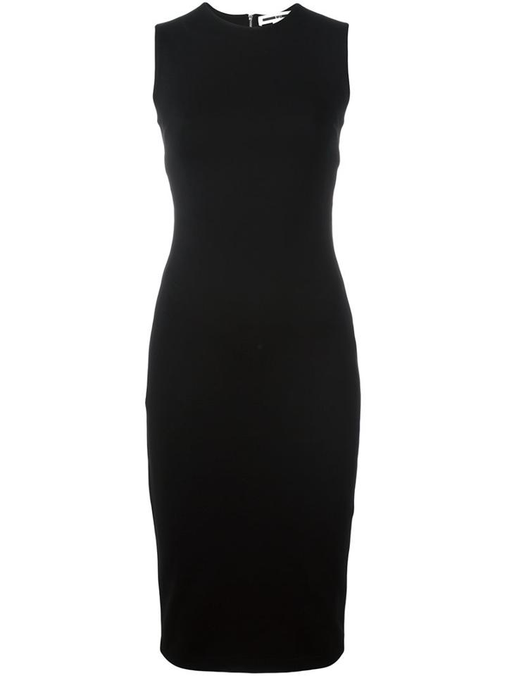 Mcq Alexander Mcqueen Cut-out Back Dress, Women's, Size: Large, Black, Viscose/polyamide/spandex/elastane