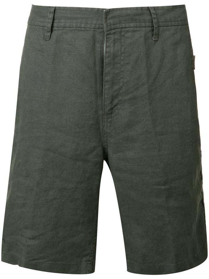 Onia Bermuda Shorts, Men's, Size: 30, Green, Linen/flax