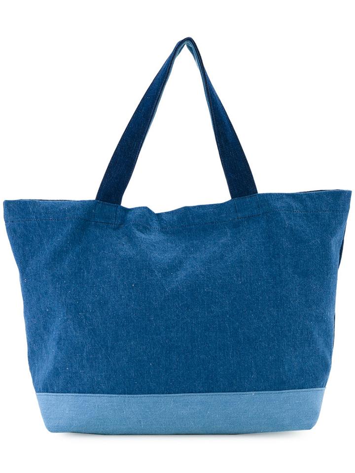 Orslow Denim Tote, Men's, Blue, Cotton