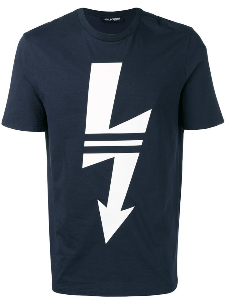 Neil Barrett Thunderbolt T-shirt - Blue