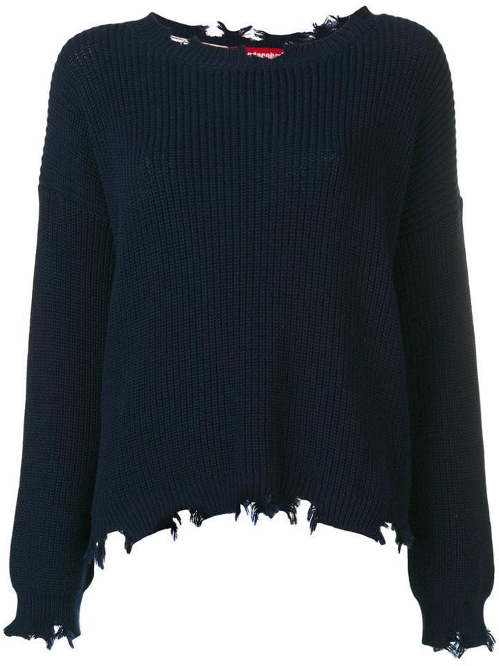 Guardaroba Distressed Detail Jumper - Blue