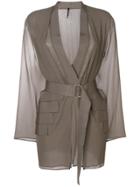 Pierantoniogaspari Belted Jacket - Brown