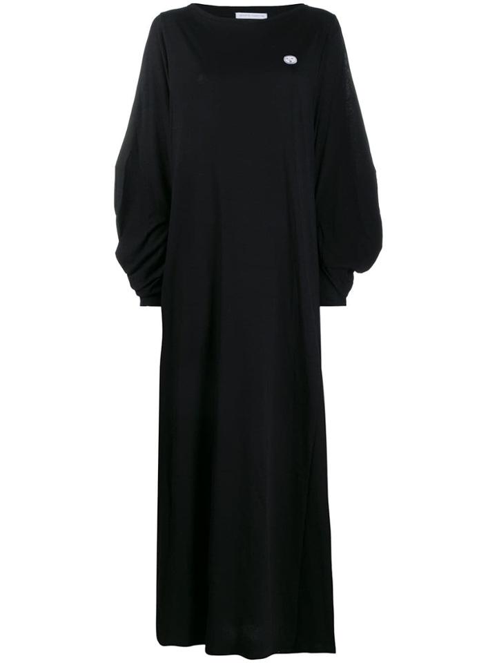 Société Anonyme Ruched Sleeve Maxi Dress - Black