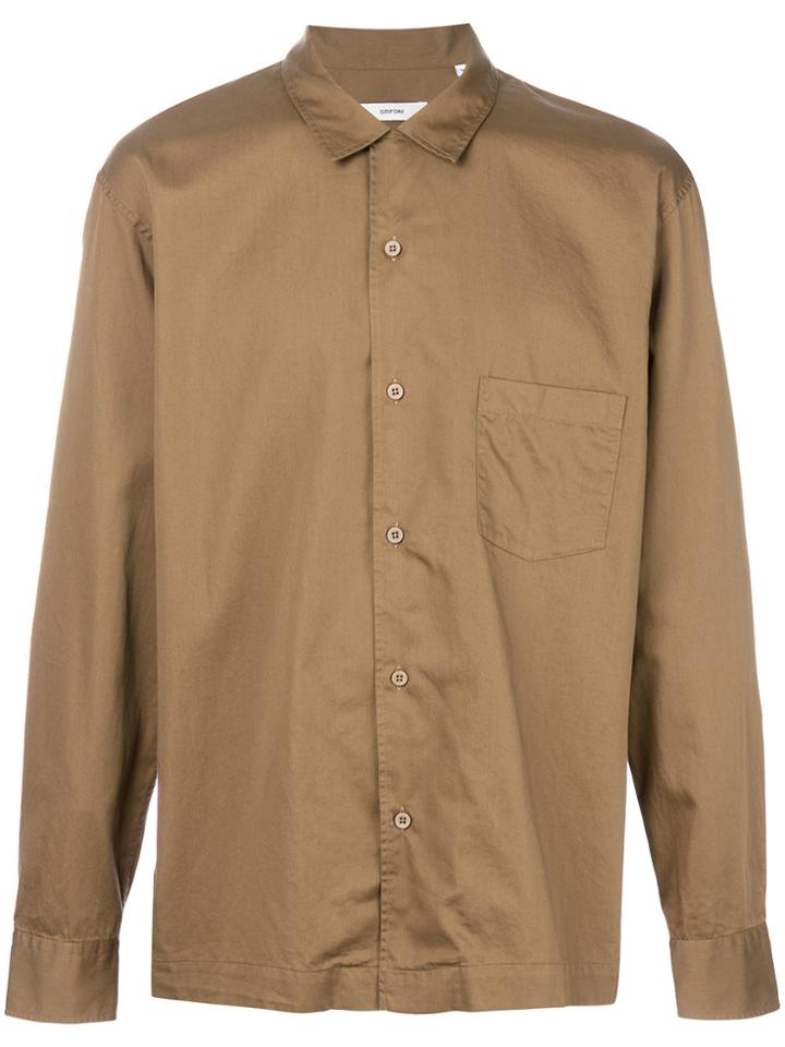 Mauro Grifoni Long Sleeve Shirt - Brown