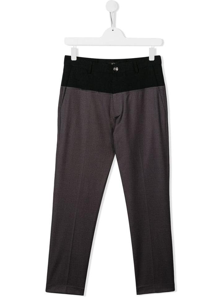 Nº21 Kids Two-tone Trousers - Grey