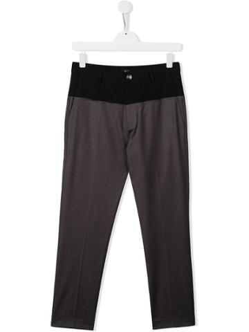 Nº21 Kids Two-tone Trousers - Grey