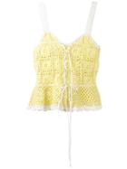 Staud Knit Tank Top - Yellow