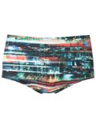 Lygia & Nanny Abstract Print Swim Trunks, Men's, Size: 44, Polyamide