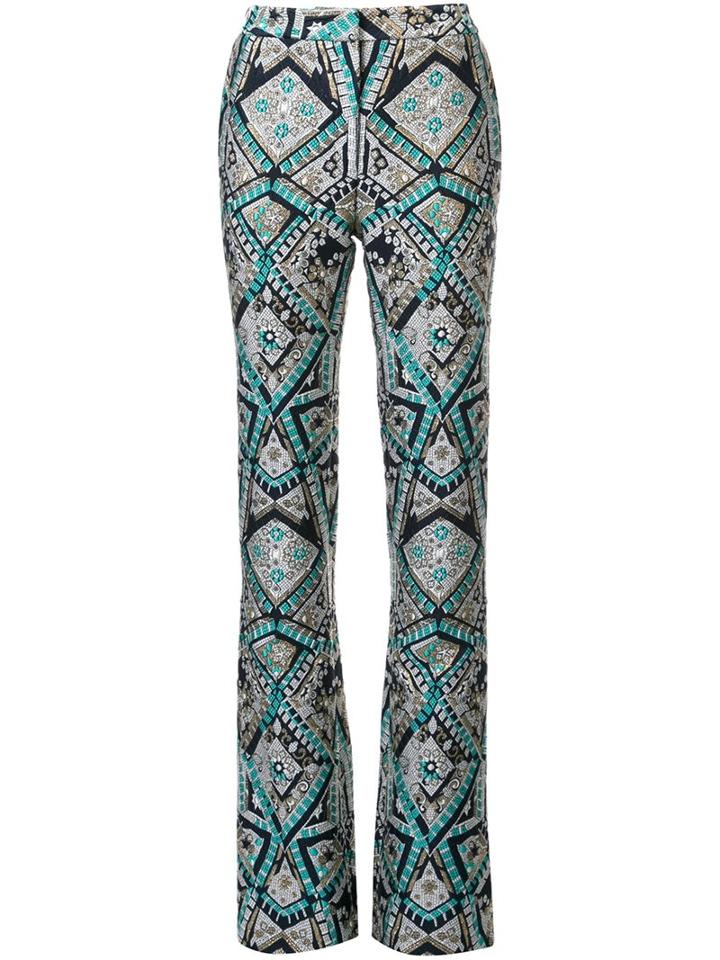 Monique Lhuillier Jacquard Trousers