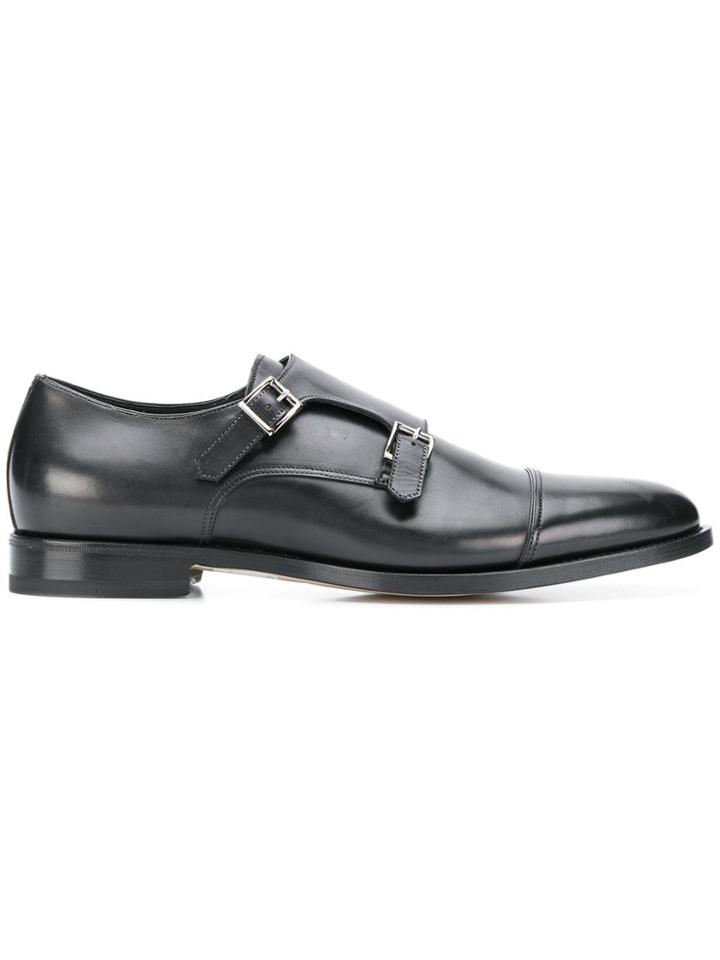 Santoni Monk Shoes - Black