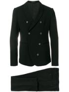 Emporio Armani Double-breasted Two-piece Suit - Black