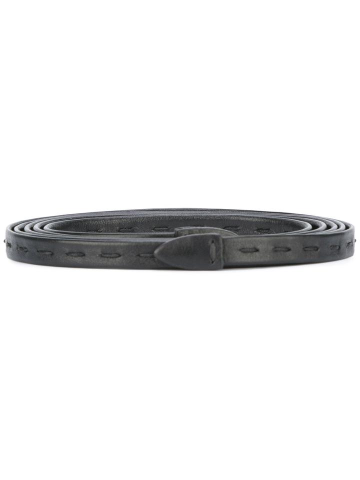 Brioni Slim Belt, Women's, Black, Leather
