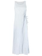 Uma Raquel Davidowicz - Sleeveless Long Dress - Women - Cotton/viscose/metallized Polyester - 38, Blue, Cotton/viscose/metallized Polyester