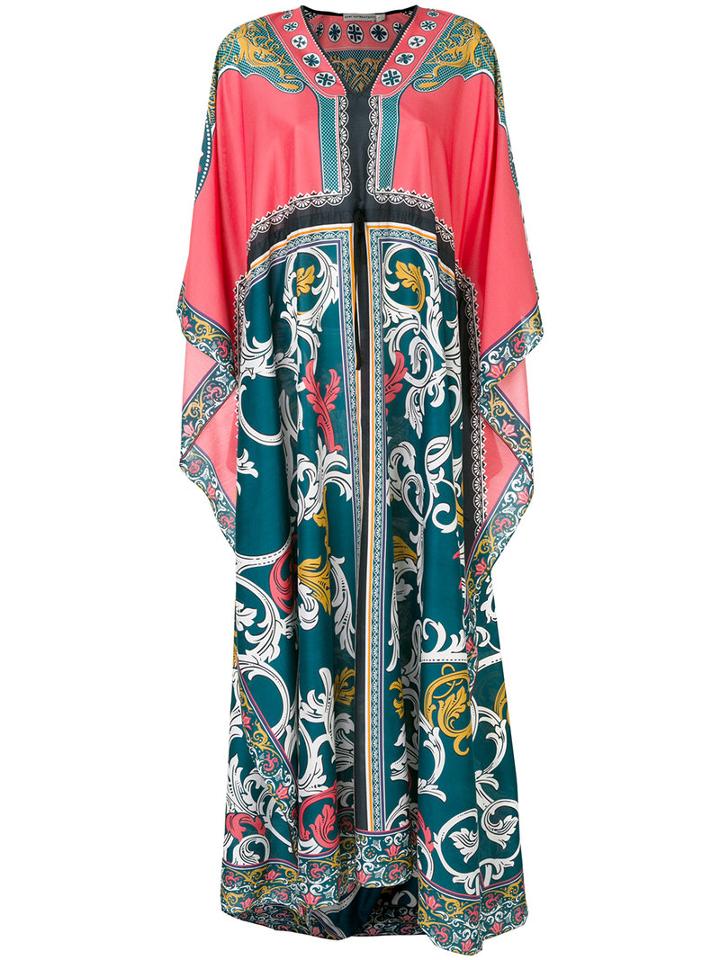 Mary Katrantzou - Scroll Pattern Maxi Dress - Women - Silk/cotton - M, Silk/cotton