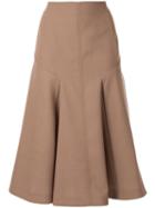 Joseph High-waisted A-line Skirt - Brown