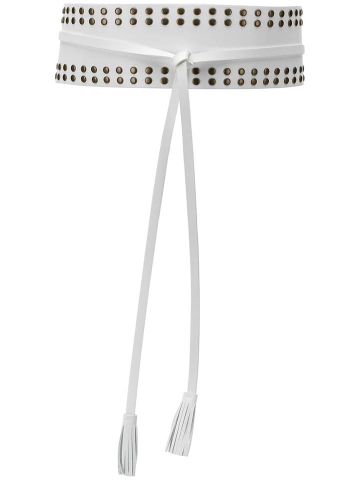 Twin-set Studded Waist Belt - White