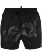 Dsquared2 Branded Swim Shorts - Black