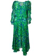 Preen By Thornton Bregazzi Pleated Midi Dress - Green