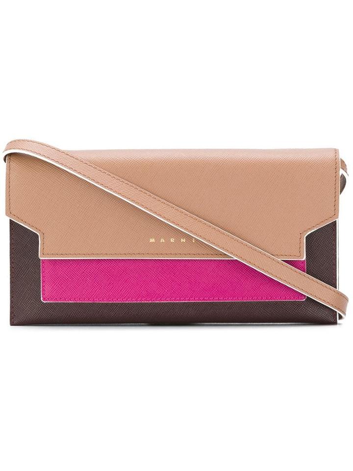 Marni Three-colour Gusset Wallet - Neutrals