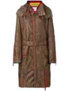 Christian Dior Pre-owned Logo Print Hooded Coat - Brown