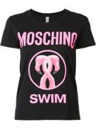 Moschino Flamingo Print T-shirt, Women's, Size: Large, Black, Cotton