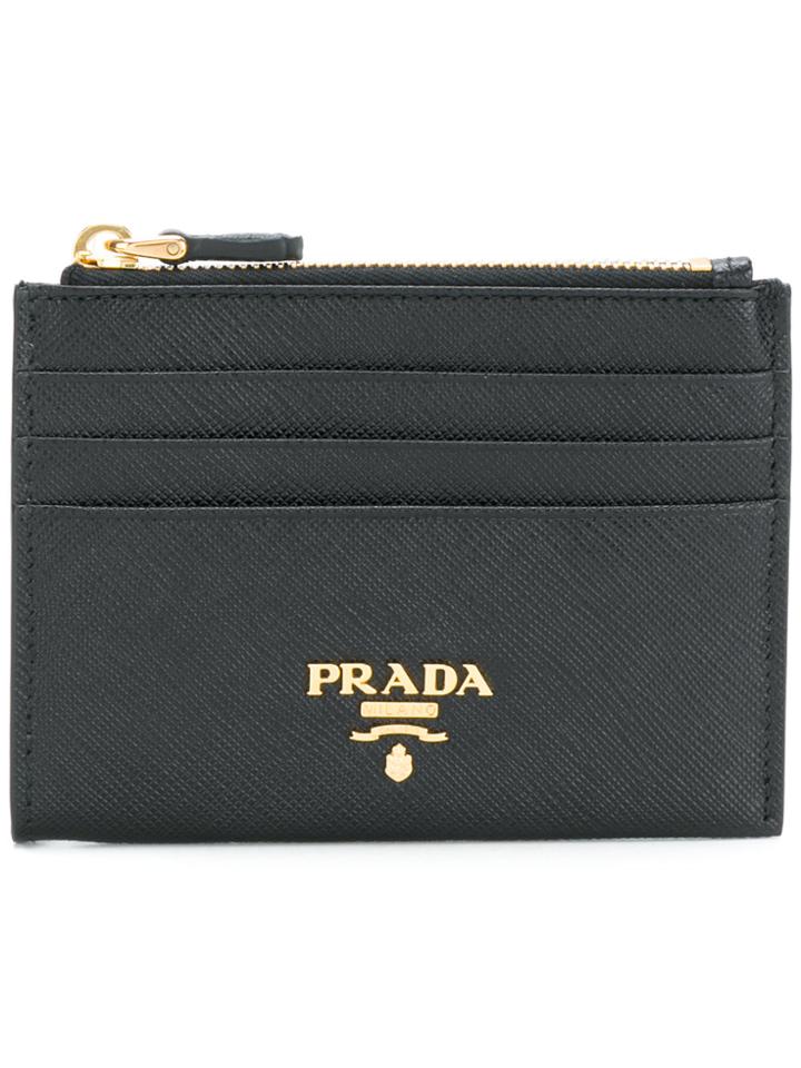 Prada Logo Cardholder - Black