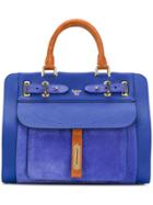 Fontana Colour Block Tote - Blue