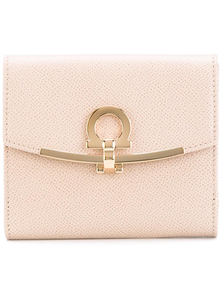 Salvatore Ferragamo Clasp Purse - Nude & Neutrals